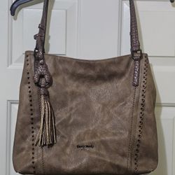 Darcy Marks London Tote Bag Purse Handbag Leather Large 14x13” Brown