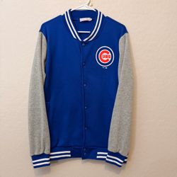 Womens Chicago Cubs 2016 world series champs varsity jacket/sweater sz L