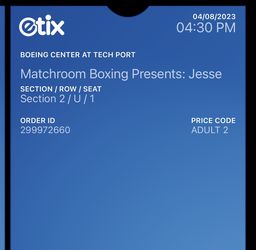Boxing Tickets