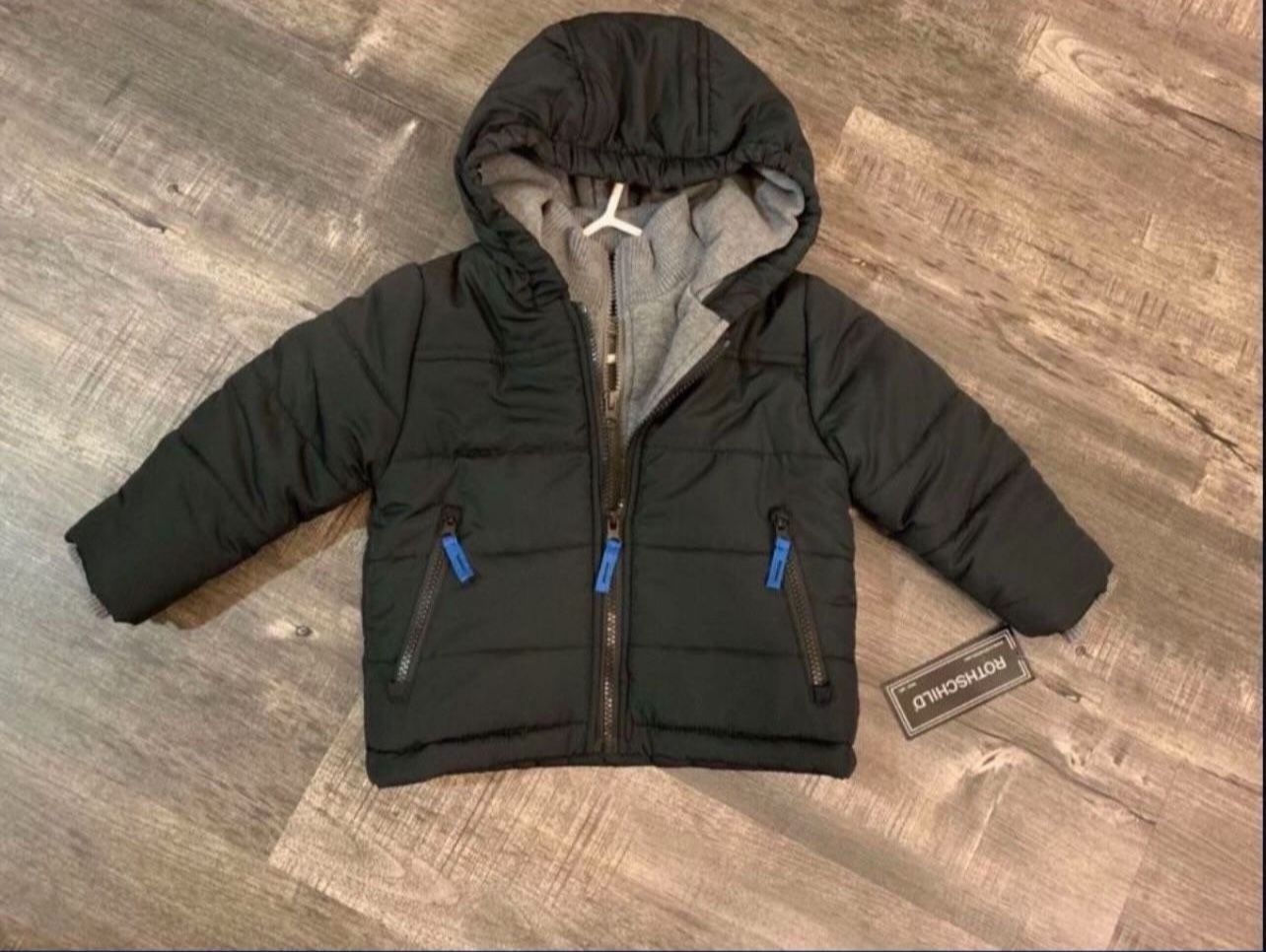 HOODED BUBBLE RAIN JACKET W/ FLEECE VEST- New With Tags