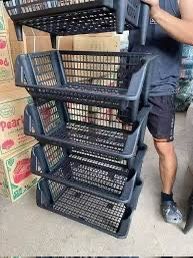Black Stackable Storage Bins (7)
