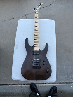 Jackson Dinky Arch 6 string electric guitar with sound effect button