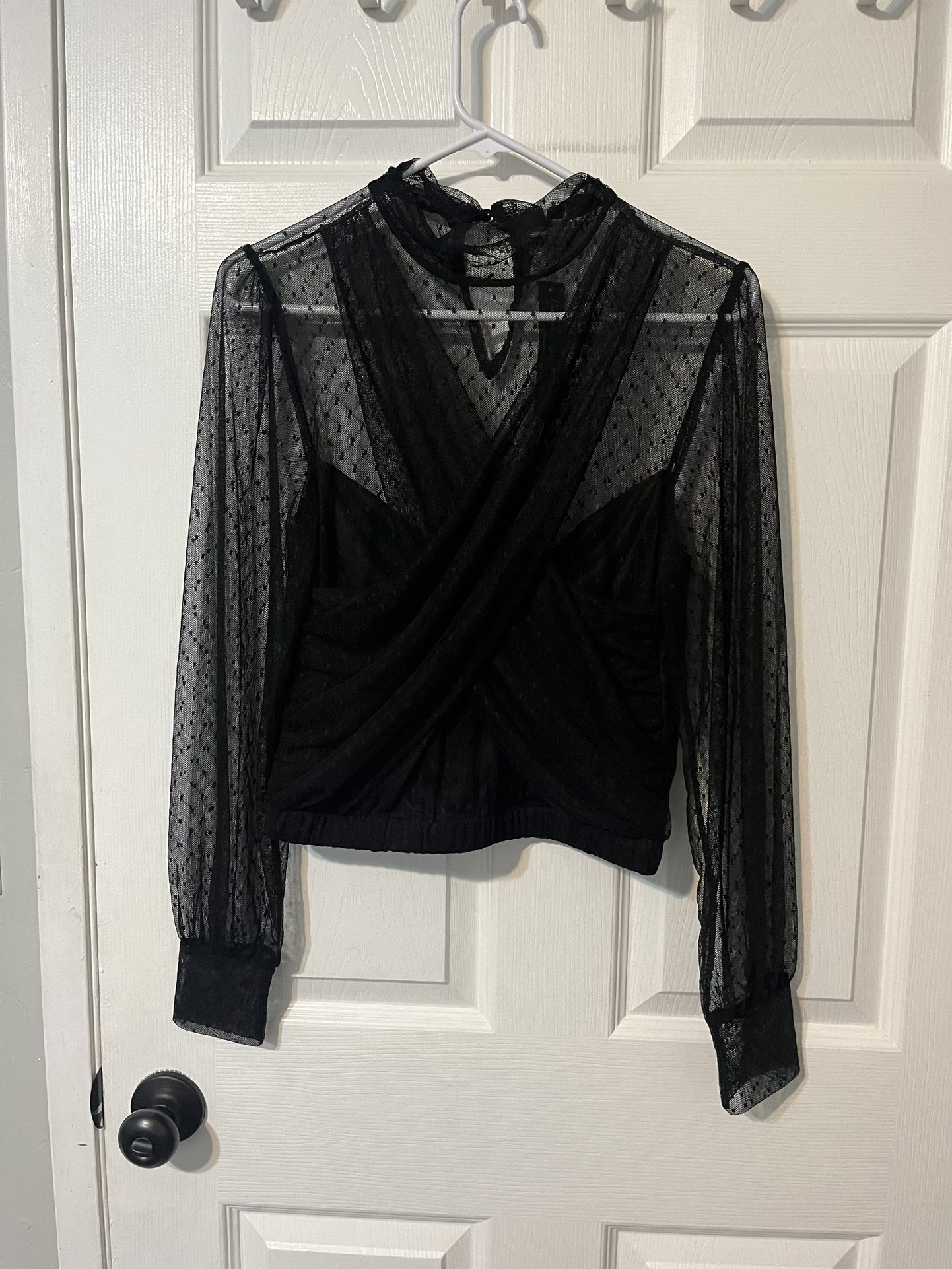 Black Formal Blouse (S)