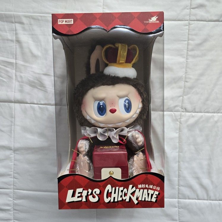 POPMART - Let's Checkmate King Series Vinyl Plush Doll Labubu (US SELLER)