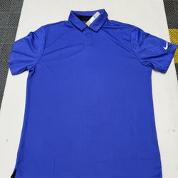 Nike Dri-FIT Tour Golf Polo Shirt S/S Blue Lightweight DV7528 430 Men's Size M