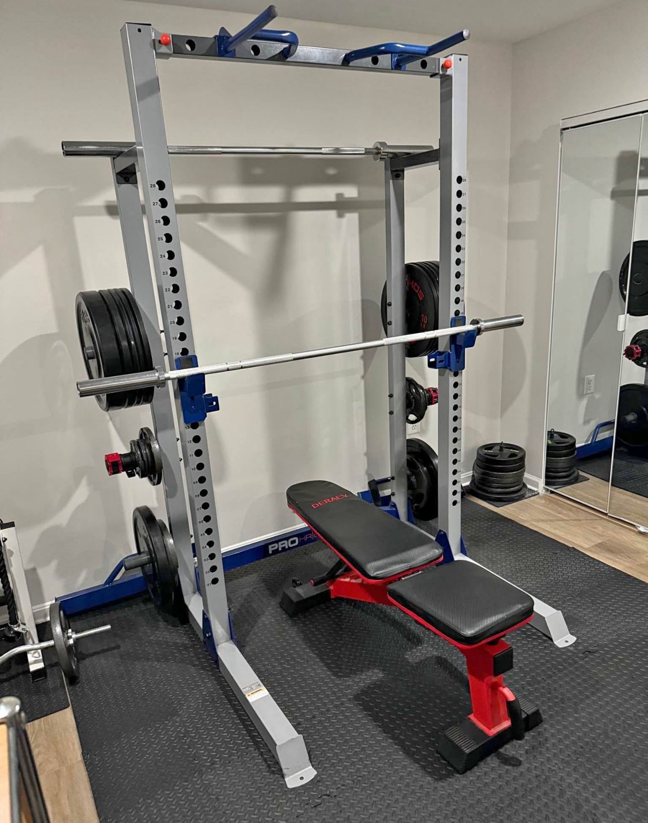 Gym Rack with bench