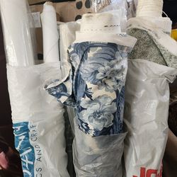 7 rolls of fabric selling in lot for 50.00 