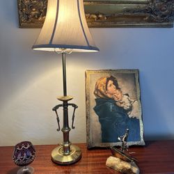 Beutiful Brass Vintage Hollywood Regency Lamp 