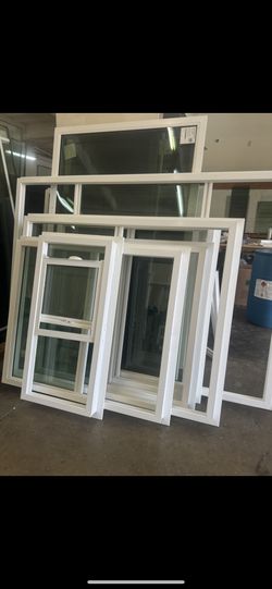 Vinal Windows And Doors, Trapezoids, Bathroom Windows Black White Almond
