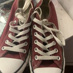 Burgundy Converse 