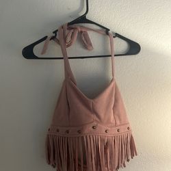 Pink Cowgirl Halter Top