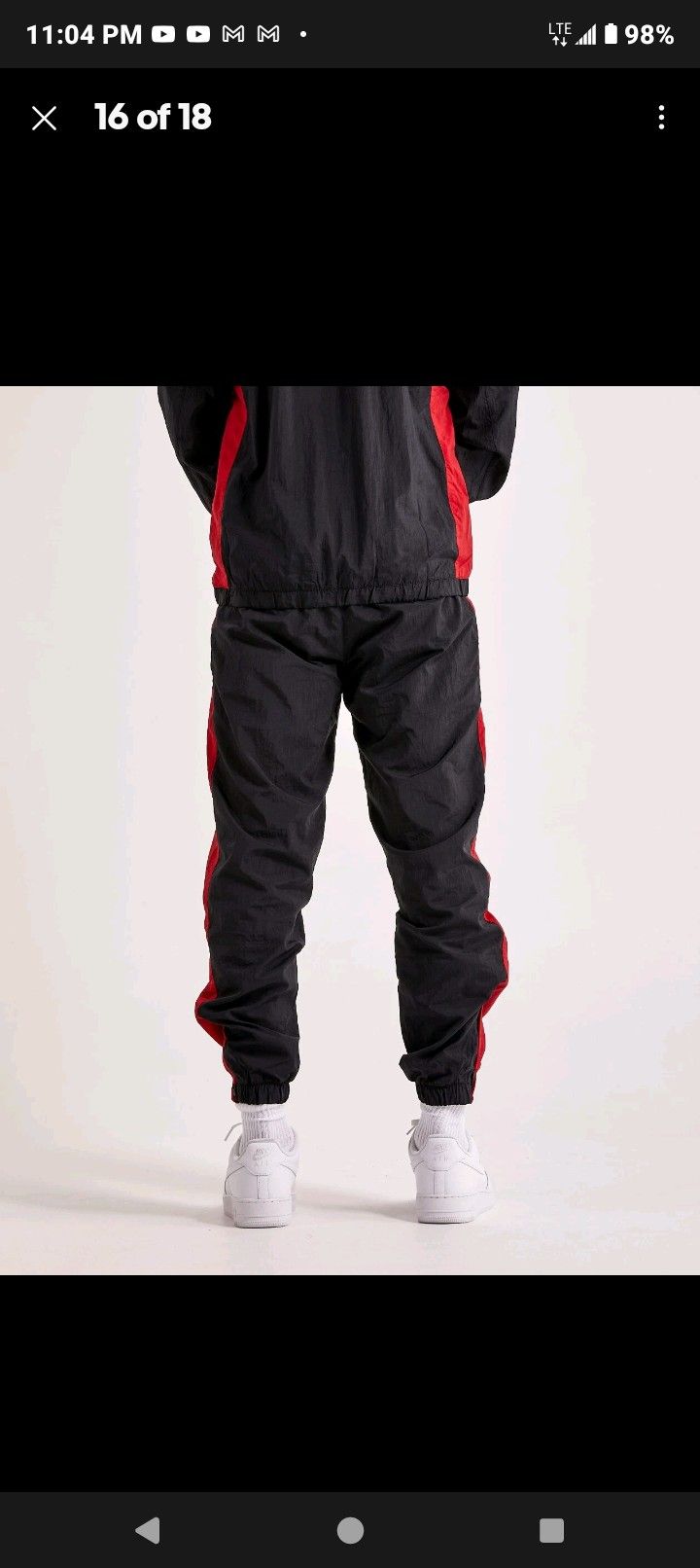 nike air jordan jumpman sport jam warm-up suit black red jacket and pants new 220 dollars