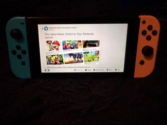 Nintendo Switch with Neon Joy-Cons