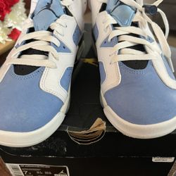 Jordan 6 Retro UNC White USED With Box Size 7y / 8.5womens
