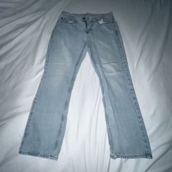 Old Navy Blue Jeans Straight Fit Zipper 32x30 Men A027