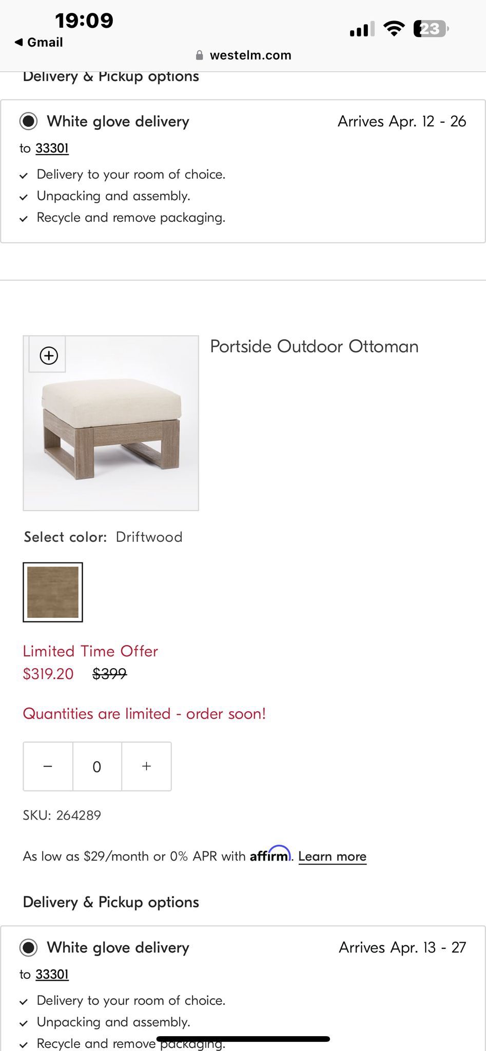 West Elm Outdoor Furniture Over 10k Cost for Sale in Fort Lauderdale