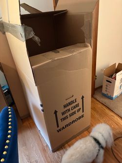 Three free large wardrobe boxes