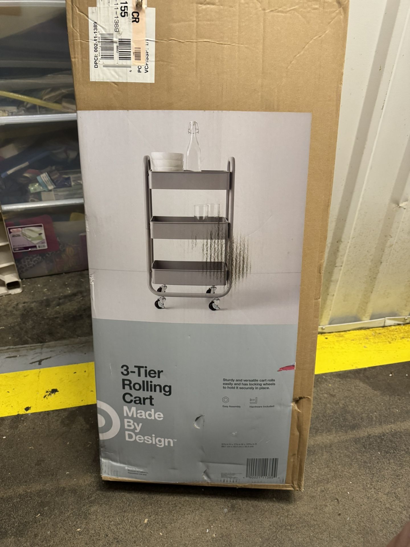 3 Tier Metal Utility Cart New In Box