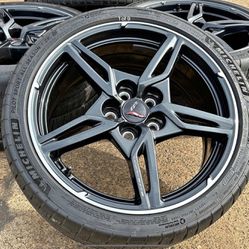 2023 Chevy Corvette C8 Wheels Michelin Pilot Sport A/S Tires NEW 