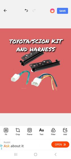 Toyota/Scion stereo kit and harness