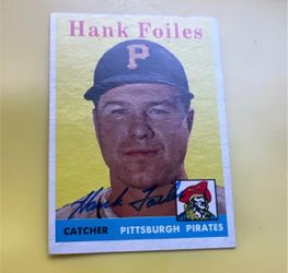 Hank Foiles 1958 Topps #4 SIGNED Autographed Baseball Card