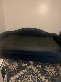 twin bed with mattress
