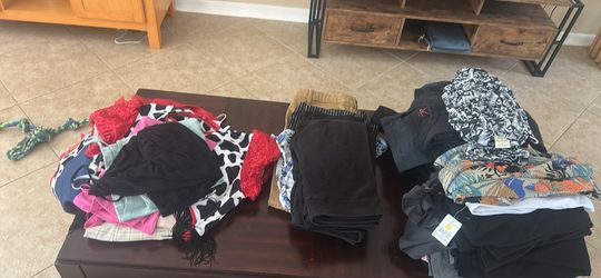 Women’s and. Men’s clothes and jeans bundle