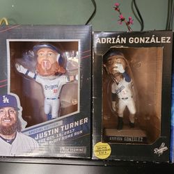 Lot Of 4 Dodger Bobbleheads 