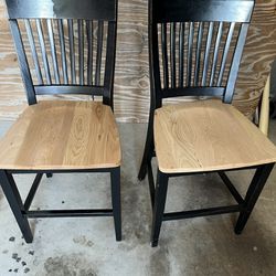Wooden Counter Height Stools - Solid Wood