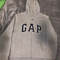 GAP Full-Zip Logo Jacket – Men’s Size Large, Gray