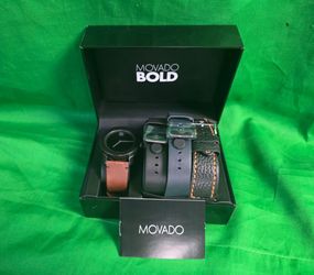 Movado Bold Watch Set with 4 Straps