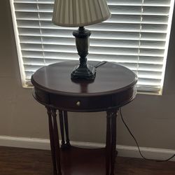 Accent Table And Lamp 