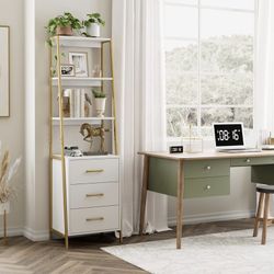 Tall Bookcase W/ Drawers (MW-138)