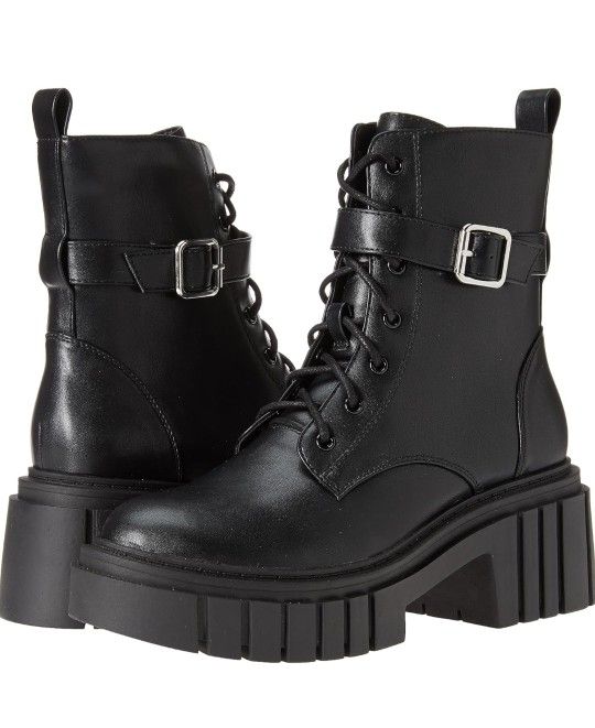 The Drop Women's Koi Lace Up Platform Boots 