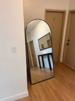 6ft Oversized arched standing floor mirror