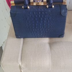 Blue Square Tote Bag