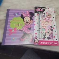 Nwt MINNIE mouse Composition And School SET