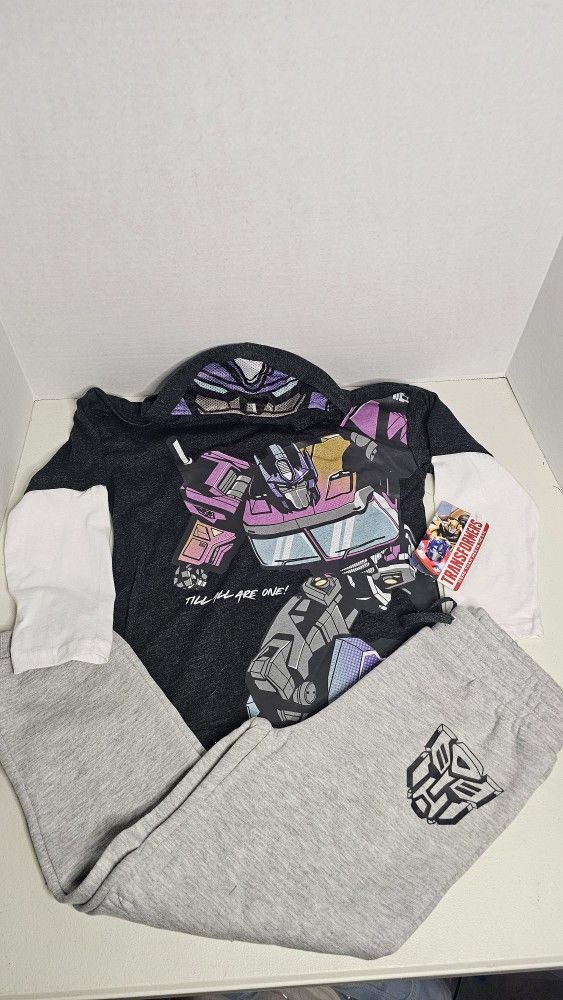 Transformers Cosplay Hoodie & Jogger Set Boys Size 5