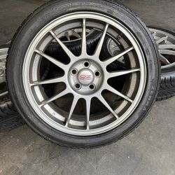 17inch 5×100 4  wheels and tire for sale 