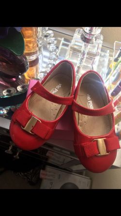 Red baby shoes