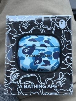 Bape Blue camo Airpods 3rd gen Case