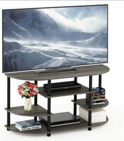 Furinno JAYA Simple Design Corner TV Stand, 42.04 x 22.75 x 15.55 Inches