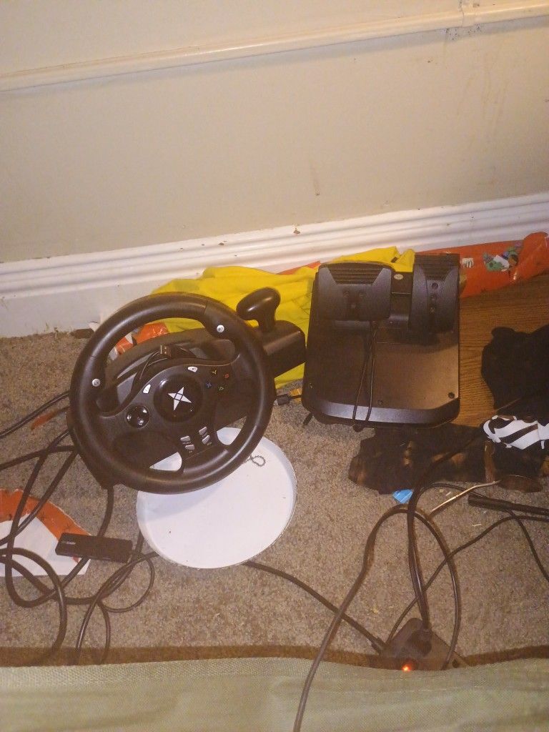 260 Degree Rotation Steering Wheel And Pedals Works For Everything