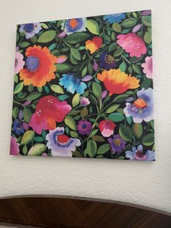 Bright Color Flower Print