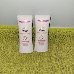 2 Dove Deodorants 2.6oz Advanced Care Caring Coconut 