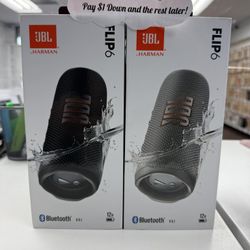 JBL Flip 6 Bluetooth Speaker New - Pay $1 To Take It Home Today and pay the rest later.