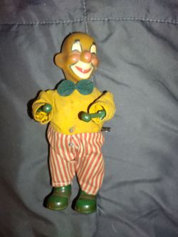 Russ Berrie Wind-up Clown Drummer