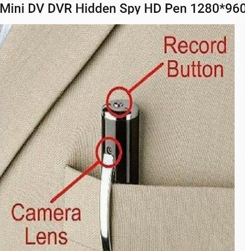 Hidden Camera Inside Of Ink Pen. Mini Dvr