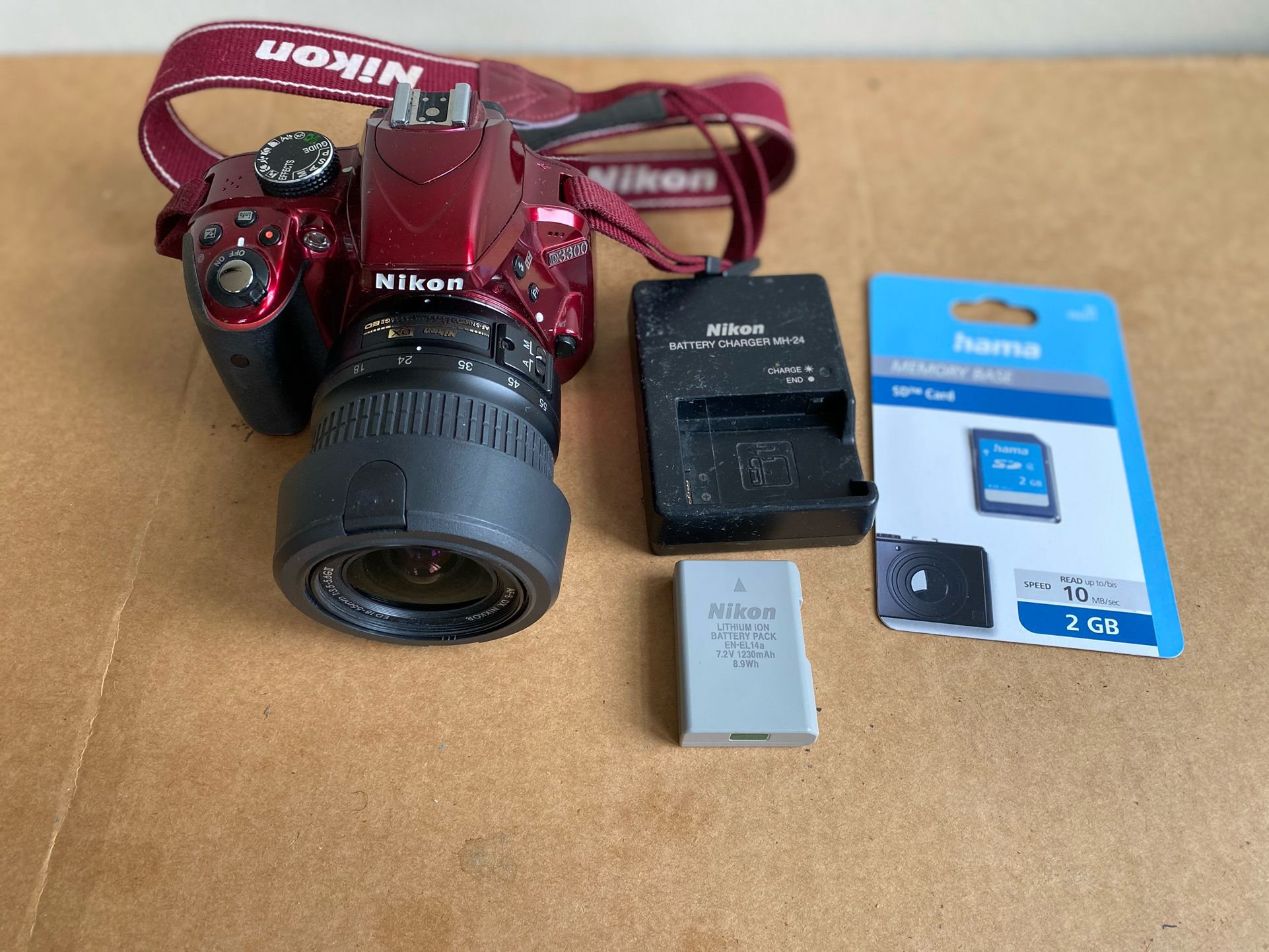Nikon D3300 Digital Camera With Nikon AF-S 18-55mm f/3.5-5.6G II ED Lens