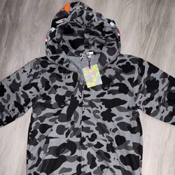 Bape Camo Zipup Black/Grey